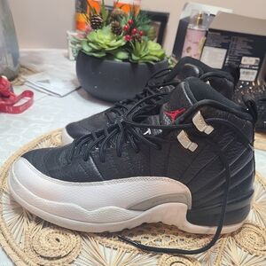 Jordan Black and White Athletic Shoes